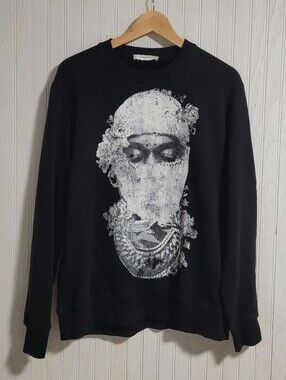 IH NOM UH NIT Paris Roses & Pearl Mask Graphic Sweatshirt Size Medium